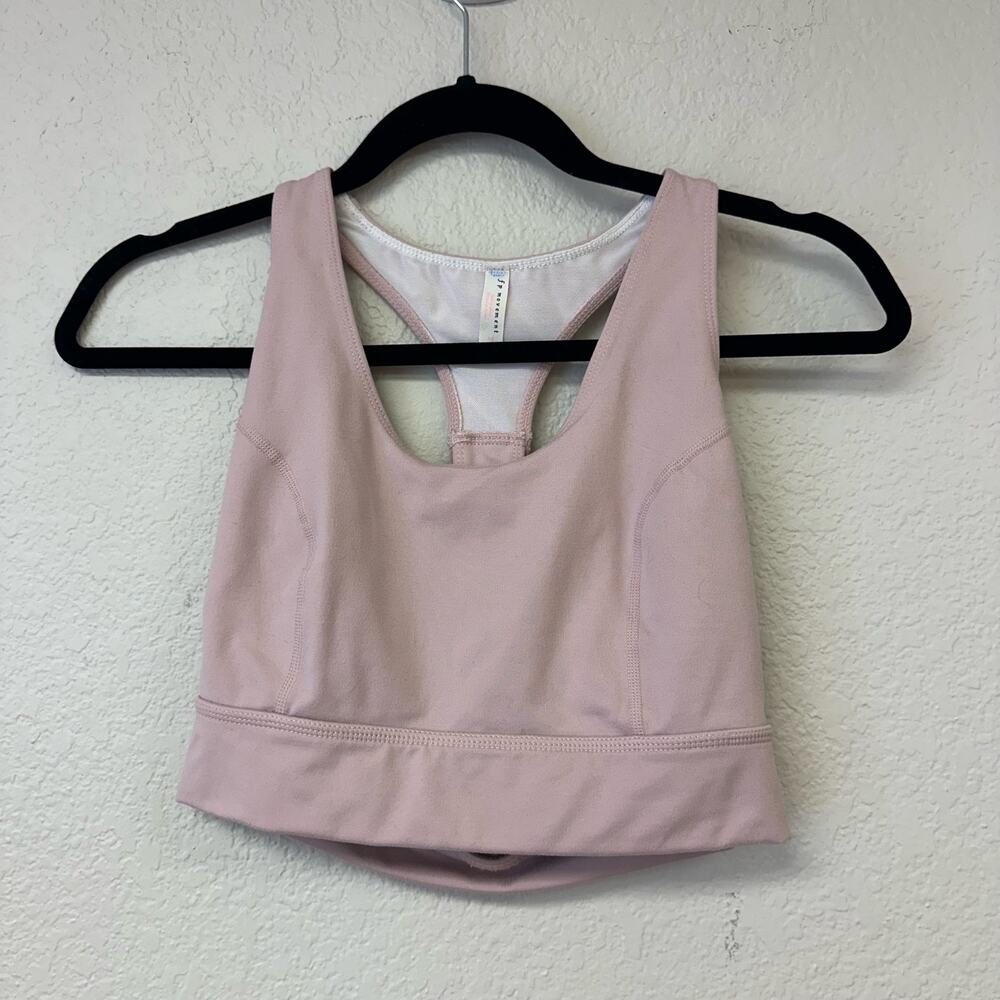 Free People cut out Racerback Sports Bra Pink Size Small